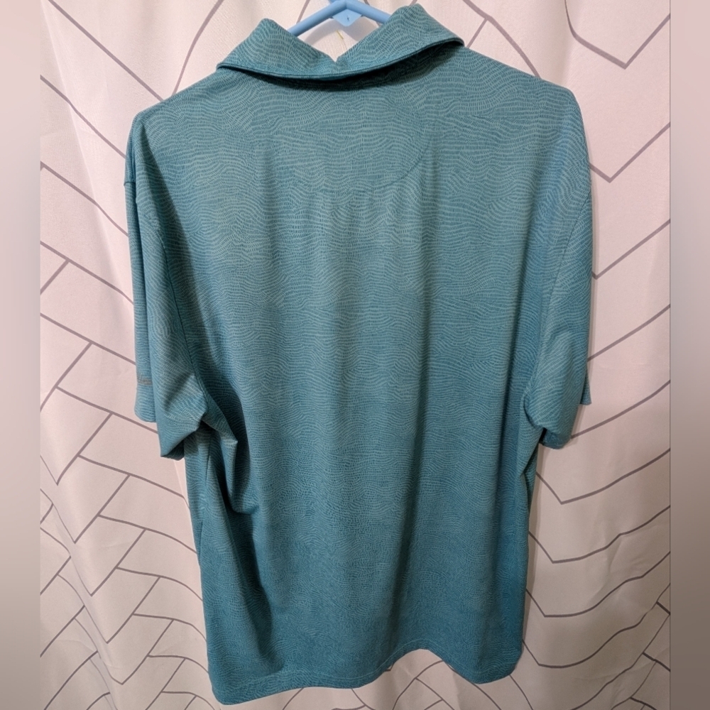 Walter Hagen Teal Mens Golf Polo - Picture 2 of 4